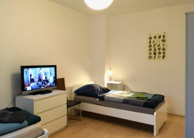 Monteurzimmer Einzelbetten mit TV